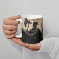 Agamemnon King Of Mycenae Ceramic Mug Ancient Greek Warrior Armor Classic Mythology