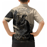 Agamemnon King Of Mycenae Kid Hawaiian Shirt Ancient Greek Warrior Armor Classic Mythology