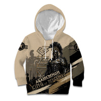 Agamemnon King Of Mycenae Kid Hoodie Ancient Greek Warrior Armor Classic Mythology