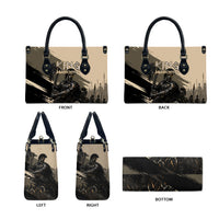 Agamemnon King Of Mycenae Leather Bag Ancient Greek Warrior Armor Classic Mythology