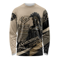 Agamemnon King Of Mycenae Long Sleeve Shirt Ancient Greek Warrior Armor Classic Mythology