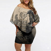 Agamemnon King Of Mycenae Off Shoulder Short Dress Ancient Greek Warrior Armor Classic Mythology