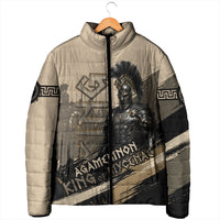 Agamemnon King Of Mycenae Padded Jacket Ancient Greek Warrior Armor Classic Mythology
