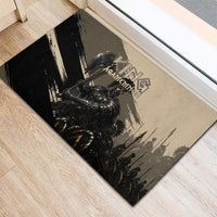 Agamemnon King Of Mycenae Rubber Doormat Ancient Greek Warrior Armor Classic Mythology