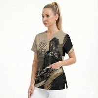 Agamemnon King Of Mycenae Scrub Top Ancient Greek Warrior Armor Classic Mythology