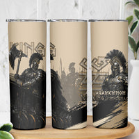 Agamemnon King Of Mycenae Skinny Tumbler Ancient Greek Warrior Armor Classic Mythology