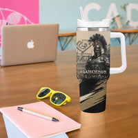 Agamemnon King Of Mycenae Tumbler With Handle Ancient Greek Warrior Armor Classic Mythology