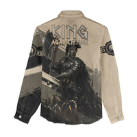 Agamemnon King Of Mycenae Women Casual Shirt Ancient Greek Warrior Armor Classic Mythology