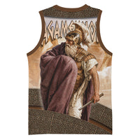 King Of Mycenae Agamemnon Basketball Jersey Ancient Greek Mythology Classic Warrior Painting