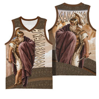 King Of Mycenae Agamemnon Basketball Jersey Ancient Greek Mythology Classic Warrior Painting