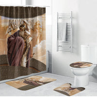King Of Mycenae Agamemnon Bathroom Set Ancient Greek Mythology Classic Warrior Painting