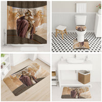 King Of Mycenae Agamemnon Bathroom Set Ancient Greek Mythology Classic Warrior Painting