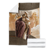 King Of Mycenae Agamemnon Blanket Ancient Greek Mythology Classic Warrior Painting