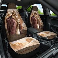 King Of Mycenae Agamemnon Car Seat Cover Ancient Greek Mythology Classic Warrior Painting