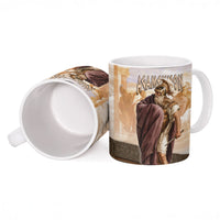 King Of Mycenae Agamemnon Ceramic Mug Ancient Greek Mythology Classic Warrior Painting