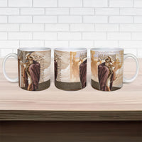 King Of Mycenae Agamemnon Ceramic Mug Ancient Greek Mythology Classic Warrior Painting