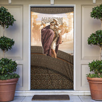 King Of Mycenae Agamemnon Door Cover Ancient Greek Mythology Classic Warrior Painting