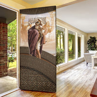 King Of Mycenae Agamemnon Door Cover Ancient Greek Mythology Classic Warrior Painting