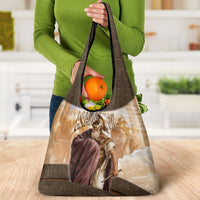 King Of Mycenae Agamemnon Grocery Bag Ancient Greek Mythology Classic Warrior Painting