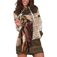 King Of Mycenae Agamemnon Hoodie Dress Ancient Greek Mythology Classic Warrior Painting