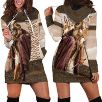 King Of Mycenae Agamemnon Hoodie Dress Ancient Greek Mythology Classic Warrior Painting