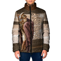 King Of Mycenae Agamemnon Padded Jacket Ancient Greek Mythology Classic Warrior Painting