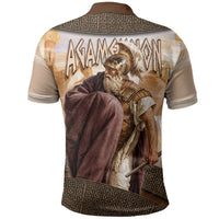 King Of Mycenae Agamemnon Polo Shirt Ancient Greek Mythology Classic Warrior Painting
