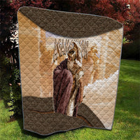 King Of Mycenae Agamemnon Quilt Ancient Greek Mythology Classic Warrior Painting