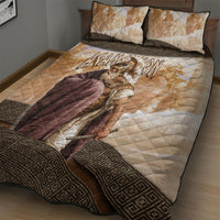 King Of Mycenae Agamemnon Quilt Bed Set Ancient Greek Mythology Classic Warrior Painting