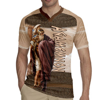 King Of Mycenae Agamemnon Rugby Jersey Ancient Greek Mythology Classic Warrior Painting