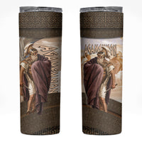 King Of Mycenae Agamemnon Skinny Tumbler Ancient Greek Mythology Classic Warrior Painting