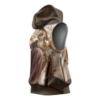 King Of Mycenae Agamemnon Sleeveless Hoodie Ancient Greek Mythology Classic Warrior Painting
