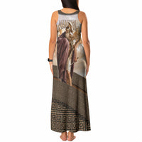 King Of Mycenae Agamemnon Tank Maxi Dress Ancient Greek Mythology Classic Warrior Painting