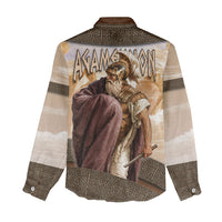King Of Mycenae Agamemnon Women Casual Shirt Ancient Greek Mythology Classic Warrior Painting