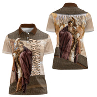 King Of Mycenae Agamemnon Women Polo Shirt Ancient Greek Mythology Classic Warrior Painting
