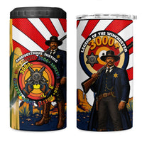 Bass Reeves 4 in 1 Can Cooler Tumbler Vintage African American Black Cowboy Western History