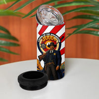 Bass Reeves 4 in 1 Can Cooler Tumbler Vintage African American Black Cowboy Western History