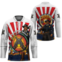 Bass Reeves Hockey Jersey Vintage African American Black Cowboy Western History