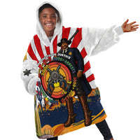 Bass Reeves Kid Wearable Blanket Hoodie Vintage African American Black Cowboy Western History