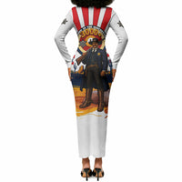 Bass Reeves Long Sleeve Bodycon Dress Vintage African American Black Cowboy Western History
