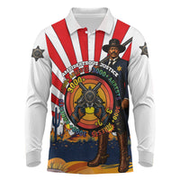 Bass Reeves Long Sleeve Polo Shirt Vintage African American Black Cowboy Western History