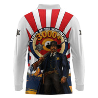 Bass Reeves Long Sleeve Polo Shirt Vintage African American Black Cowboy Western History