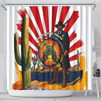 Bass Reeves Shower Curtain Vintage African American Black Cowboy Western History