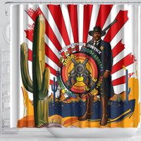 Bass Reeves Shower Curtain Vintage African American Black Cowboy Western History