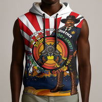 Bass Reeves Sleeveless Hoodie Vintage African American Black Cowboy Western History