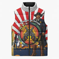 Bass Reeves Sleeveless Puffer Jacket Vintage African American Black Cowboy Western History