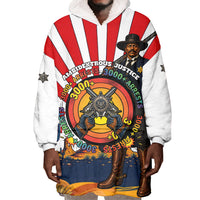 Bass Reeves Wearable Blanket Hoodie Vintage African American Black Cowboy Western History
