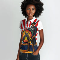 Bass Reeves Women Polo Shirt Vintage African American Black Cowboy Western History