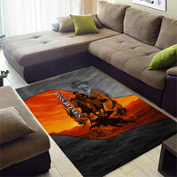 Bass Reeves Area Rug Vintage Black Cowboy Old West Lawman