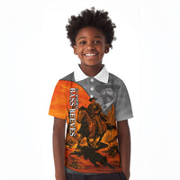 Bass Reeves Kid Polo Shirt Vintage Black Cowboy Old West Lawman